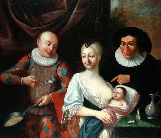  Mother and child with Harlequin